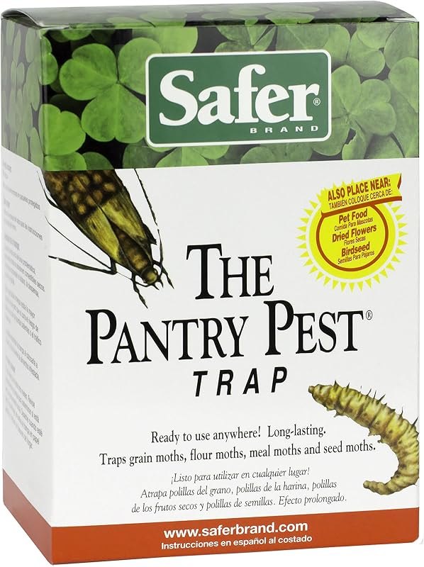 Safer Brand 05140 Pantry Moth Pest Trap and Killer for Grain, Flour, Meal and Seed Moths - 24 Traps — pantry moth trap