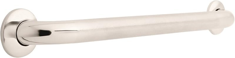 Delta 5600 Series (1-Pack) 24' Shower Grab Bar Seniors ADA Compliant Bright Stainless Steel Bathroom Safety Handle for