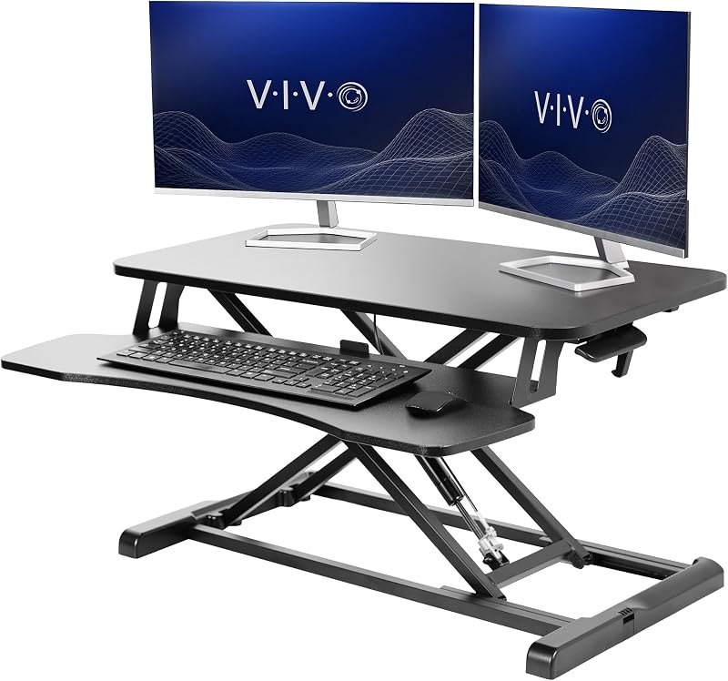 VIVO Black 32 in Standing Desk Converter, DESK-V000K — Standing desk converter for standing desk converters