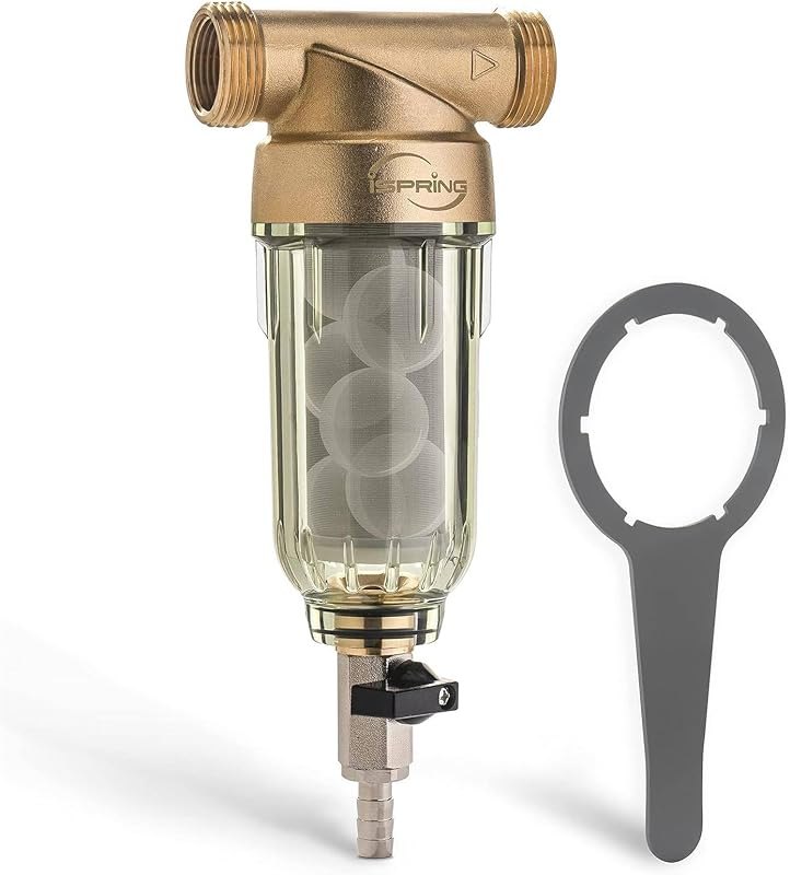 iSpring WSP-500SL Spin Down Sediment Filter, Sediment Buster, 500 Micron — Sediment filters and softener salt. for