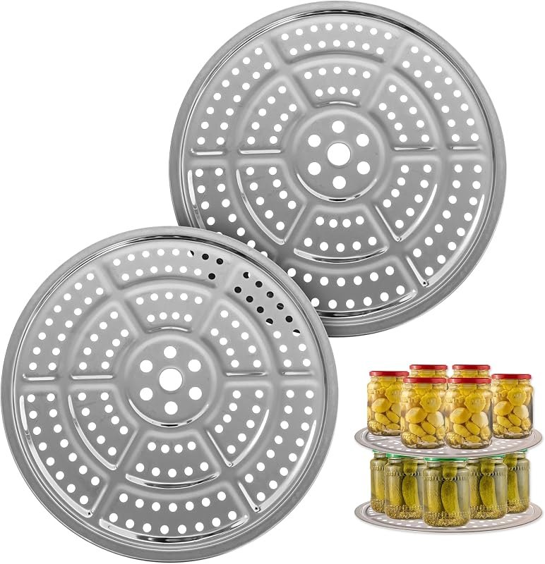 IMPRESA Stainless Steel Canning Rack - Stackable Design & Pressure Canner Rack - Universal Fit & Pressure Canning