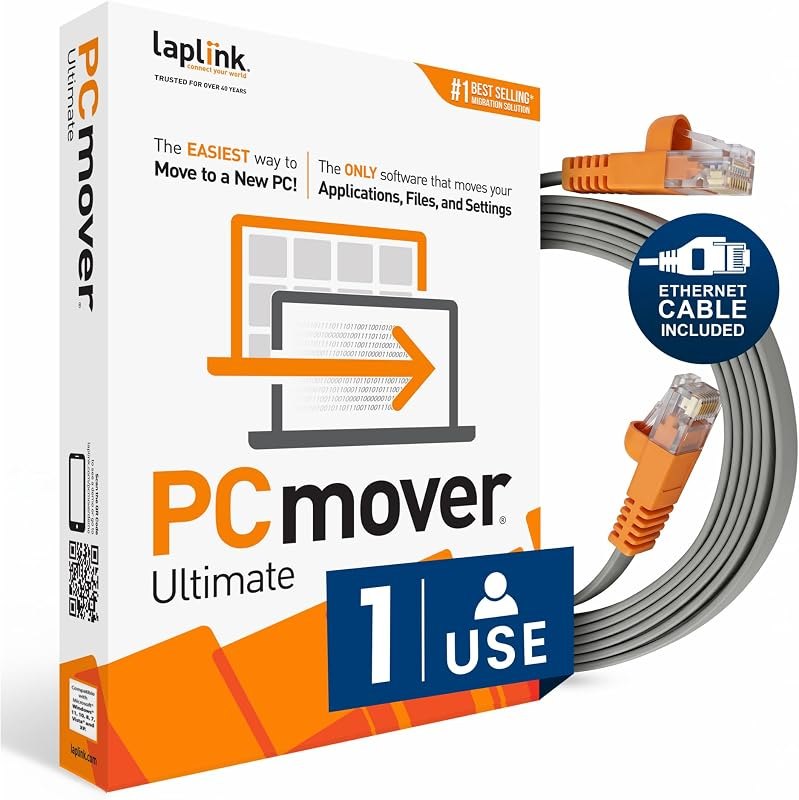 Laplink PCmover Ultimate 11 - Migration of your Applications, Files and Settings from an Old PC to a New PC - Data