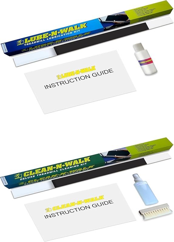 & Clean-N-Walk (Health Club Combo Kit) Original Patented Treadmill Lubricating and Cleaning System Since 1998 and