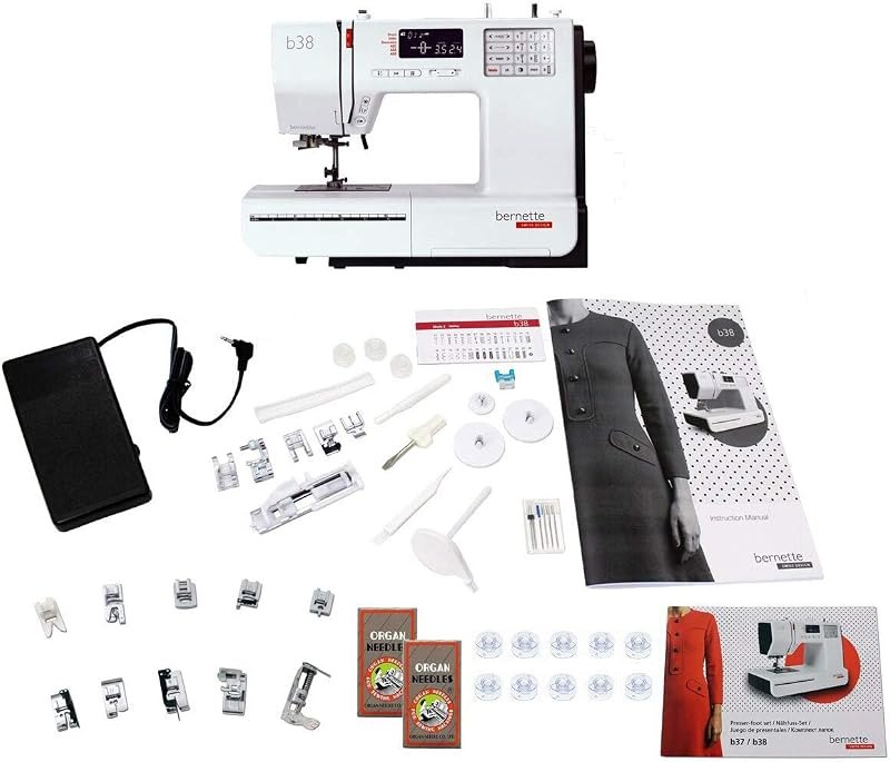 Bernette B38 Swiss Design Computerized Sewing Machine — Feet, bobbins, and rippers. for feet bobbins rippers essentials