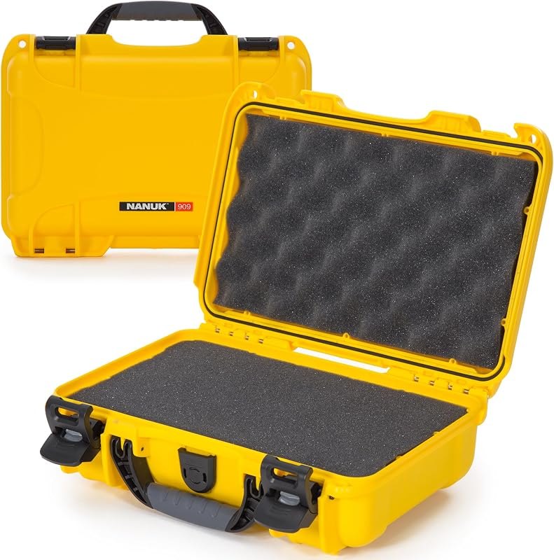 NANUK 909 Travel Hard Case with Customizable Cubed Foam — Cameras, lenses, and shooting access for cameras lenses
