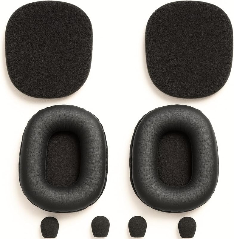 Ear Cushions Kit Made for BlueParrott B450 XT - Extra-Thick Memory-Foam Cushion for All Day Comfort Restores Original
