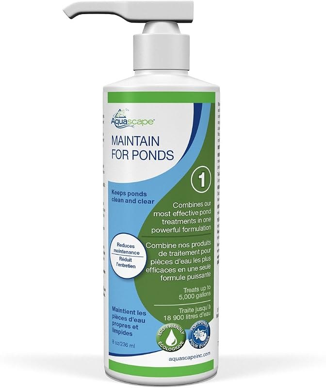 Aquascape MAINTAIN Water Treatment for Koi and Fish Ponds, Easy To Use, Powerful Blend of Beneficial Bacteria