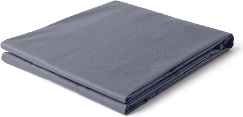 YnM Exclusive Cotton Duvet Cover for Weighted Blankets with 16 Strings (Dark Grey, 60"x 80") — weighted blanket cover