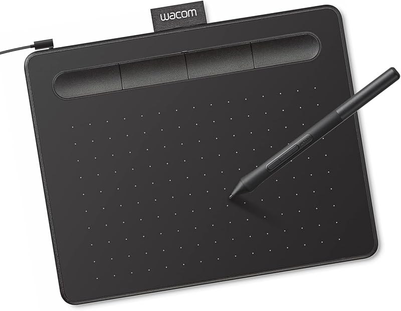 Wacom Intuos Small, Wired Graphic Drawing Tablet with Pen + Software — Drawing tablet for drawing tablets