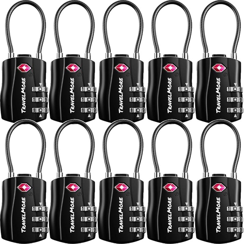 TravelMore — cable luggage lock for tsa luggage lock