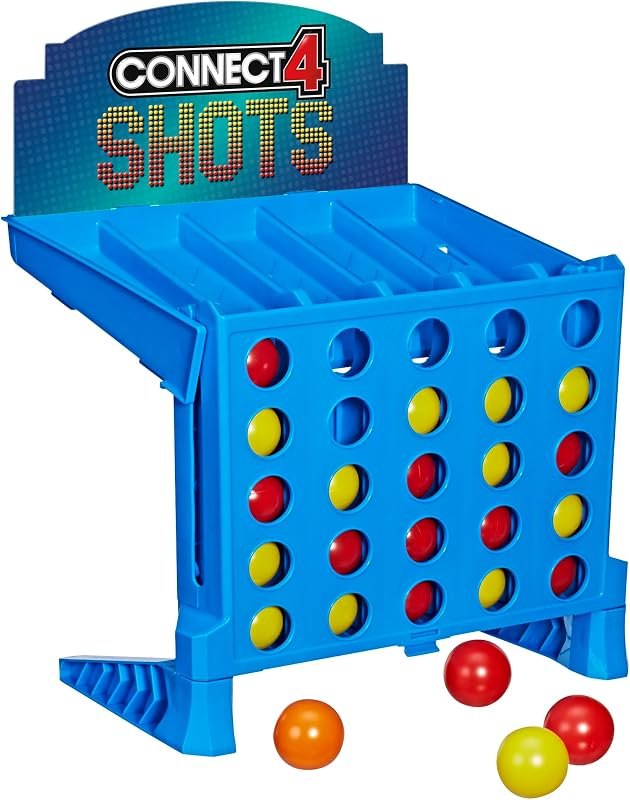 Hasbro Gaming Connect 4 Shots Board Game Activity for Kids Ages 8+, Active Games for Families, 2 Player Game, Kids