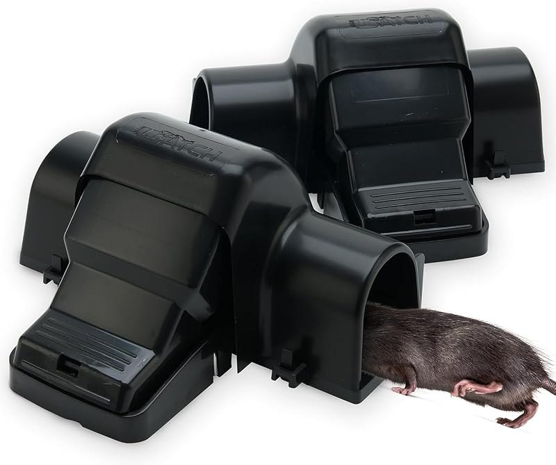 Rat Traps Indoor and Outdoor - Dual-Entry Large Rat Trap Outdoor and Indoor for Home, Garden and Restaurant with 99.9%