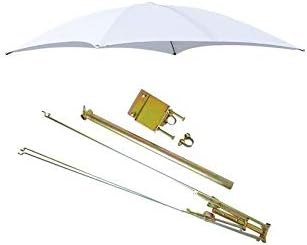 Farmer Bob's Parts ROPS White Tractor Umbrella Canopy & Canvas Cover — universal tractor umbrella for tractor canopy