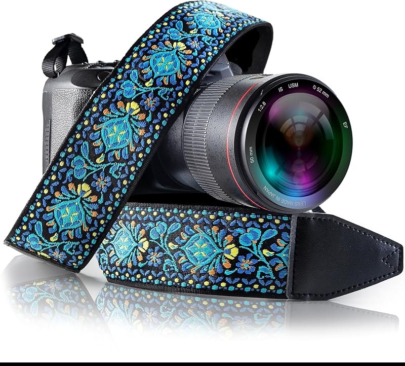 Camera Strap - Shoulder, Crossbody & Neck Camera Strap for Photographers, Fits All Cameras, Canon Nikon Sony Fujifilm