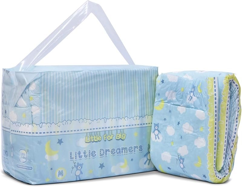 Littleforbig Adult Printed Diaper 10 Pieces - Little Dreamers… — adult care diapers picks Amazon listing