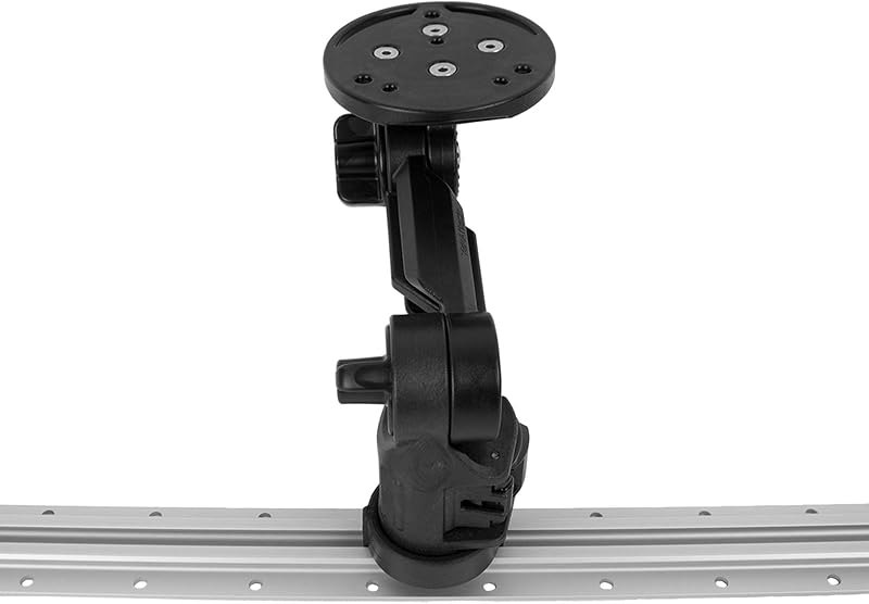 YakAttack Round Base Fish Finder Mount for Kayak Track Systems — best Portable fish finder for portable fish finder