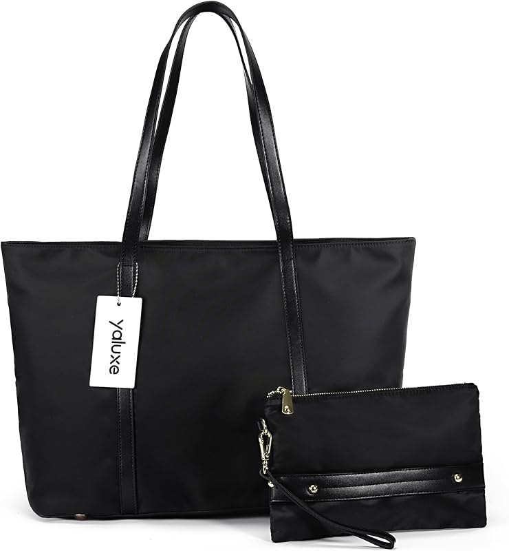 Women's Nylon Tote Bag Shoulder Handbag Work Purse Travel Beach Bag — best handbags structured tote for handbags