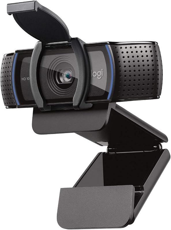 Logitech C920S HD Pro Webcam with Privacy Shutter - Widescreen Video Calling and Recording, 1080p Streaming Camera