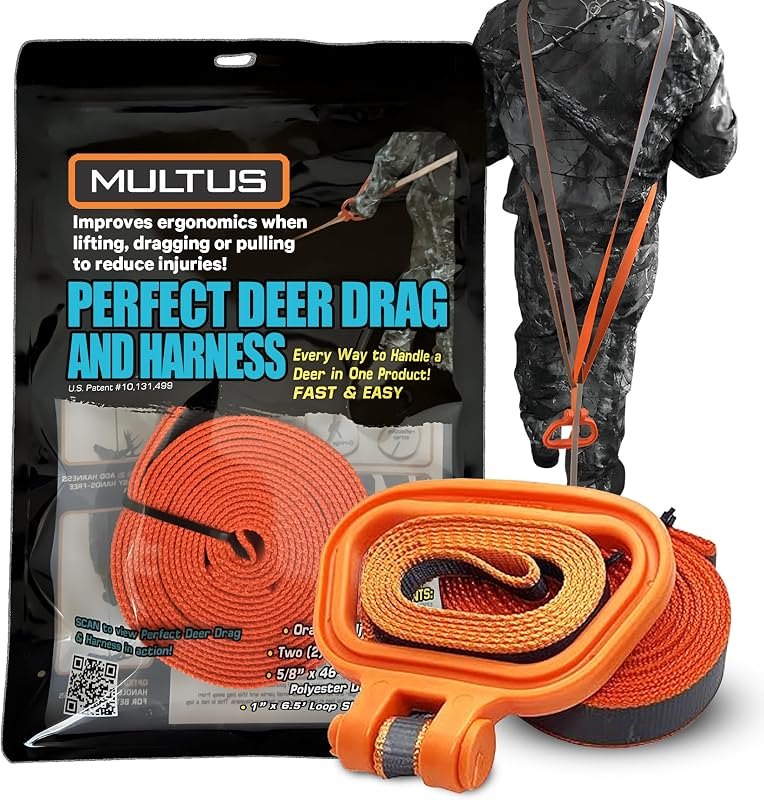 MULTUS Deer Drag & Harness; Every Way to Drag a Deer in ONE Product Fast & Easy! Hunting Gear — Game bags, cams, and
