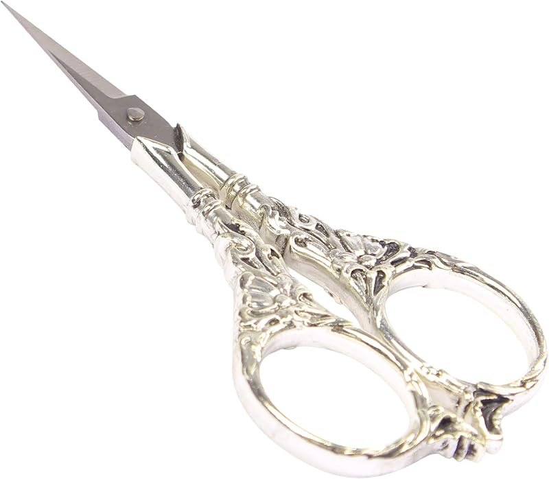 BIHRTC Vintage European Style Scissors Stainless Steel for Cross Stitch Cutting Embroidery Sewing Handcraft Craft Art