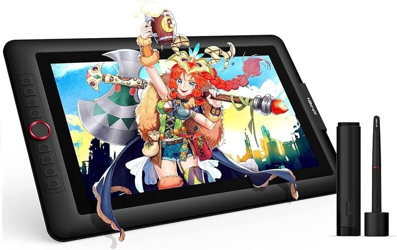 15.6" Drawing Tablet with Screen XPPen Artist 15.6 Pro Tilt Support Graphics Tablet Full-Laminated Red Dial (120%