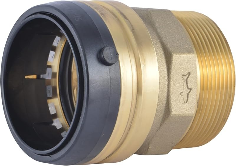 Sharkbite MNPT Adapter, Push to Connect Brass Plumbing Fitting, PEX Pipe, Copper, CPVC, PE-RT, HDPE — plumbing the 2