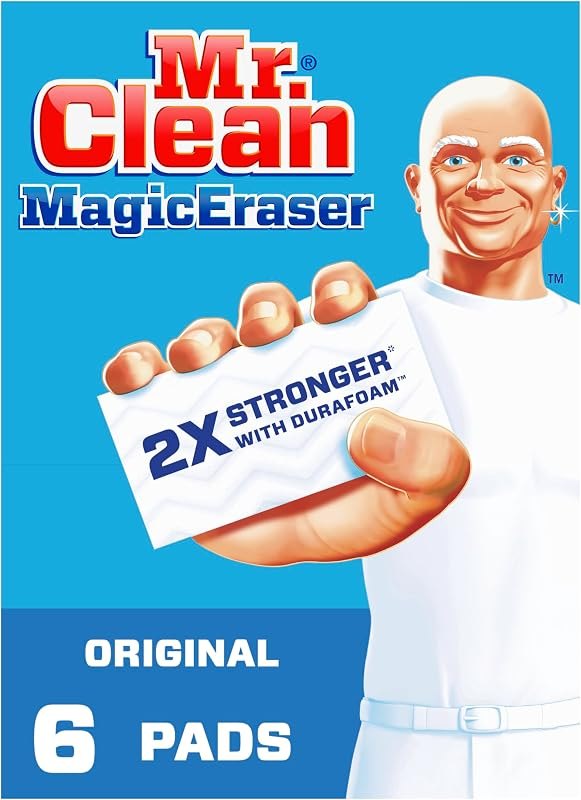 Mr. Clean Magic Eraser Original Cleaning Pads, Multi Purpose Cleaner, Bathroom Cleaning Supplies, All Purpose Cleaner
