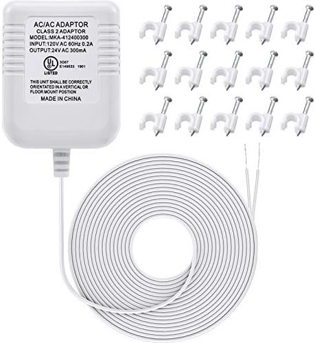 Hotop 24 Volt C Wire Adapter for Smart Thermostat, UL Listed 16.5ft Long Power Connector C Wire for All Versions of