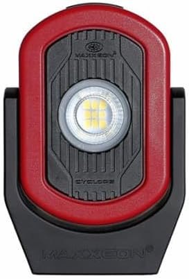 MAXXEON MXN00810 WorkStar Cyclops, USB-C Rechargeable LED Inspection Light, Red, (Pack of 1) — best red flashlights