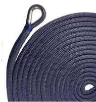 USR Rope Nylon Double Braided Anchor Line 3/8" x 100' Navy Boat Sailing — boat fender lines for boat fender