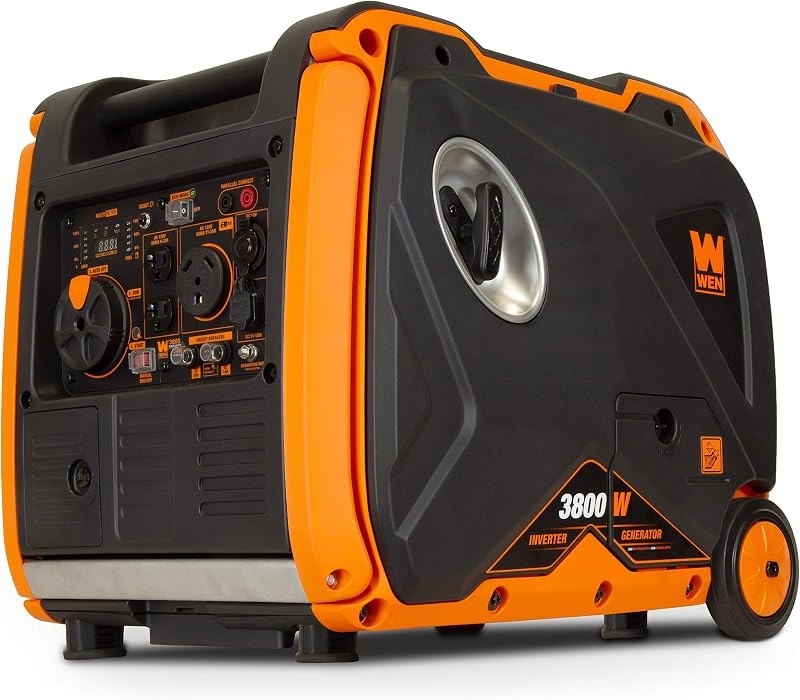 WEN Super Quiet 3800-Watt RV-Ready Portable Inverter Generator with Fuel Shut-Off and Electric Start (56380i) —