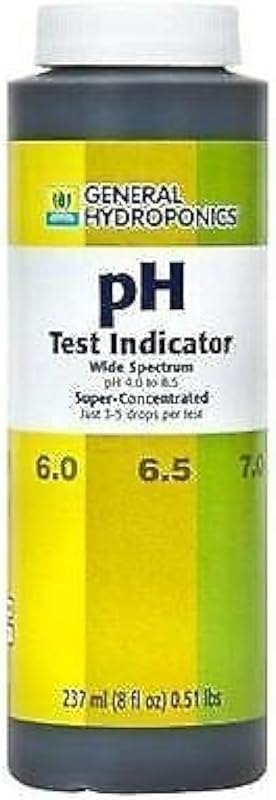 General Hydroponics pH Test Indicator 8 oz Ounces - up Down Wide Spectrum — hydroponics ph meter for hydroponics meter