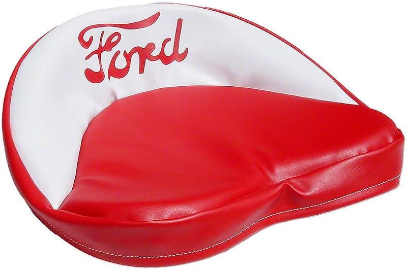 Red & White Seat Cushion Fits Tractors 9N 2N 8N NAA Jubliee 501 601 701 801 — tractor seat cushion for tractor seat