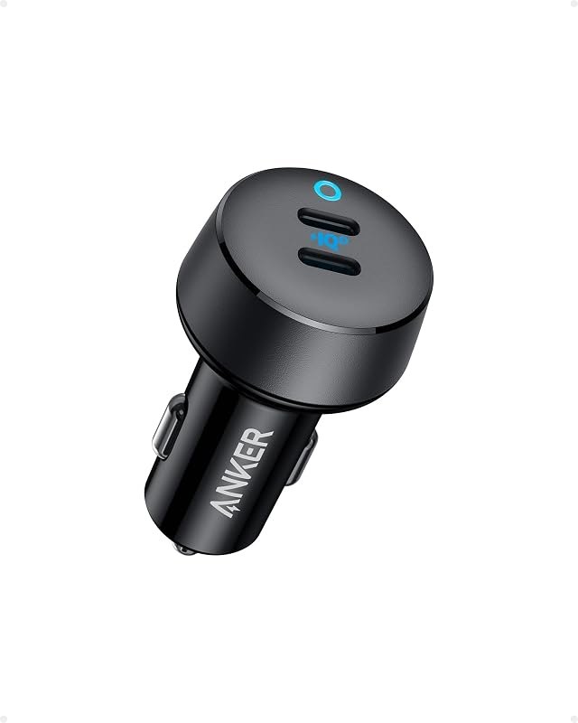 Anker USB C Car Charger, 36W 2-Port PowerIQ 3.0 Type C Car Adapter, PowerDrive III Duo with Power Delivery for