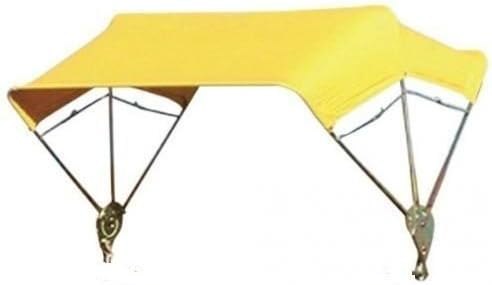 Farmer Bob's Parts Yellow 3 Bow 48" Buggy Top Tractor Umbrella Frame & Canvas Cover JBT3 405677 — tractor canopy for