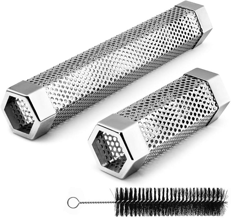 Pellet Smoker Tube, Electric Gas Grill Charcoal Smoke Box Accessories 6&12" — best smoker boxes for smoker boxes