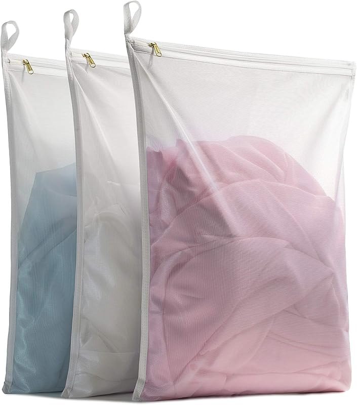 TENRAI Delicates Laundry Bags, Bra Fine Mesh Wash Bag for Underwear, Lingerie, Bra, Pantyhose, Socks, Use YKK Zipper