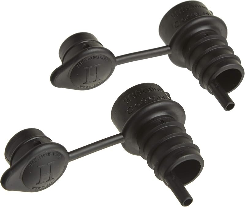 Haley's Corker 5-in-1 Wine Aerator, Stopper, Pourer, Filter and Re-Corker, 2 Pack — Stoppers and corkscrews. amazon