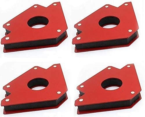 VCT 4 Pack of 75 Lb Steel Welding Magnets, 45, 90, 135 Degree Angle Holders — welding magnets for chipping hammer