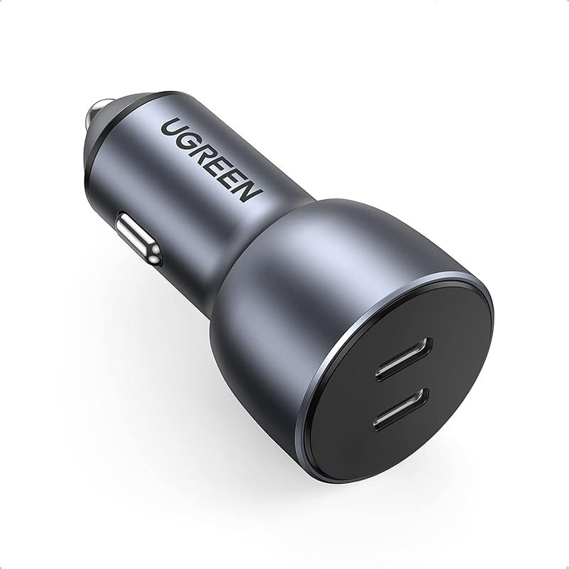 UGREEN USB C Car Charger, 40W Type C Car Charger Dual PD 20W Fast Car Charger Adapter Compatible with iPhone