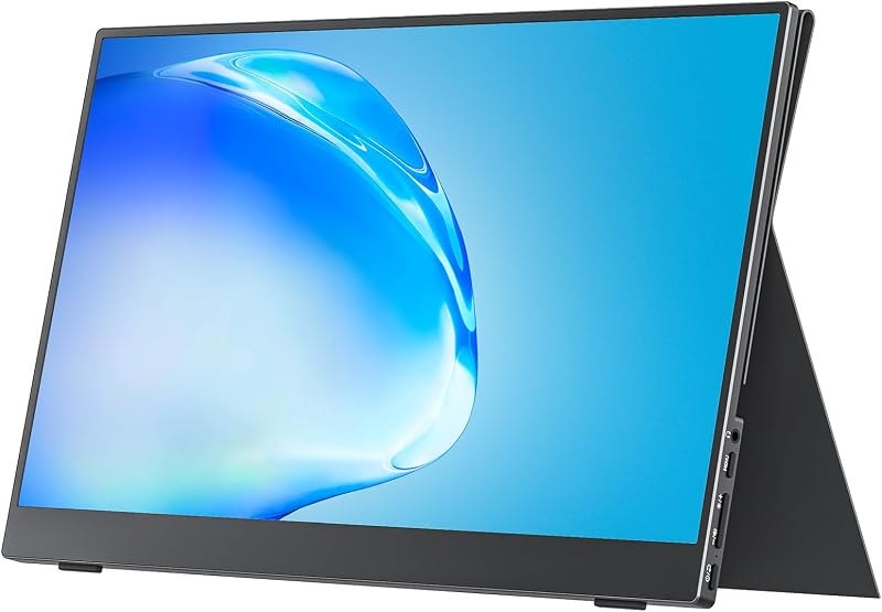 cocopar Portable Monitor 15.6 Inch 1080P FHD 60Hz 85% sRGB Travel Monitor with Speaker HDMI USB-C Second Screen for