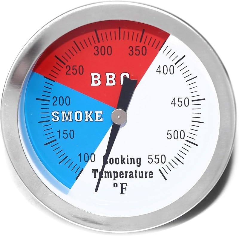 3 Inch Large Face Temperature Gauge Replacement for BBQ Grill and Smoker — best bbq thermometer probes for bbq