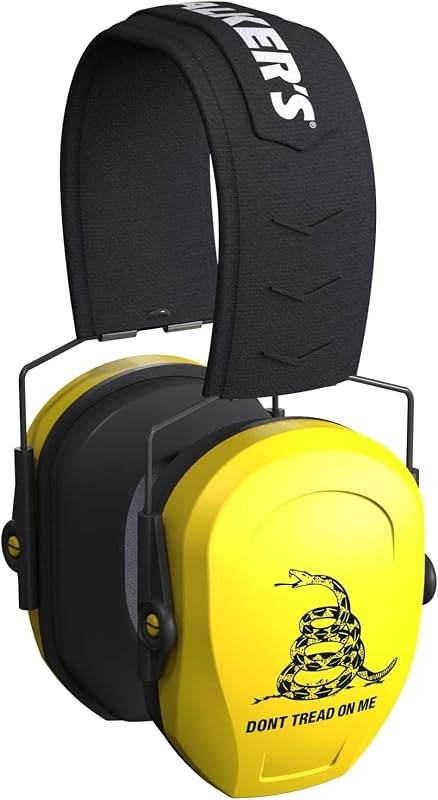 Walker's Razor Slim Passive Muff - Low-Profile Folding 27dB NRR Noise-Blocking Hunting Gun Range Shooting Hearing