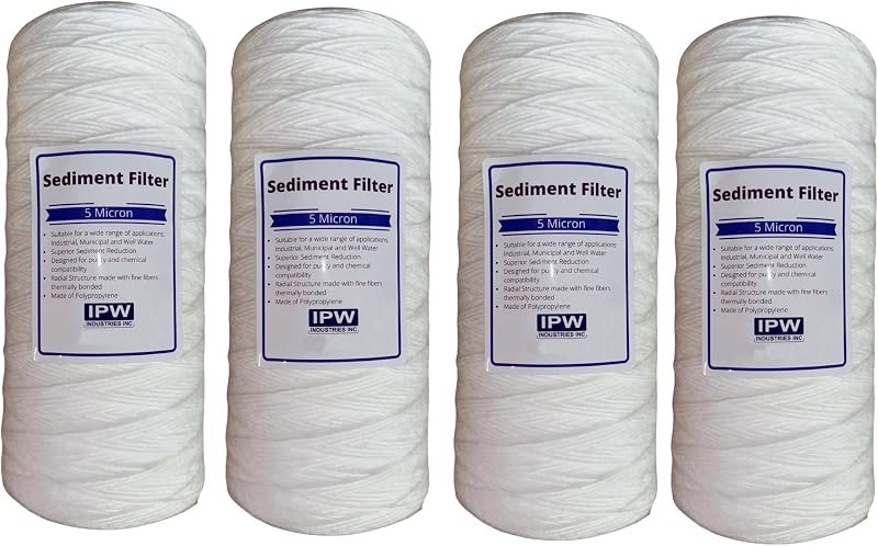 IPW Industries Inc. - Whole House Water and Sediment Filter for Well Water, Pelican Water Filter Replacement - 5