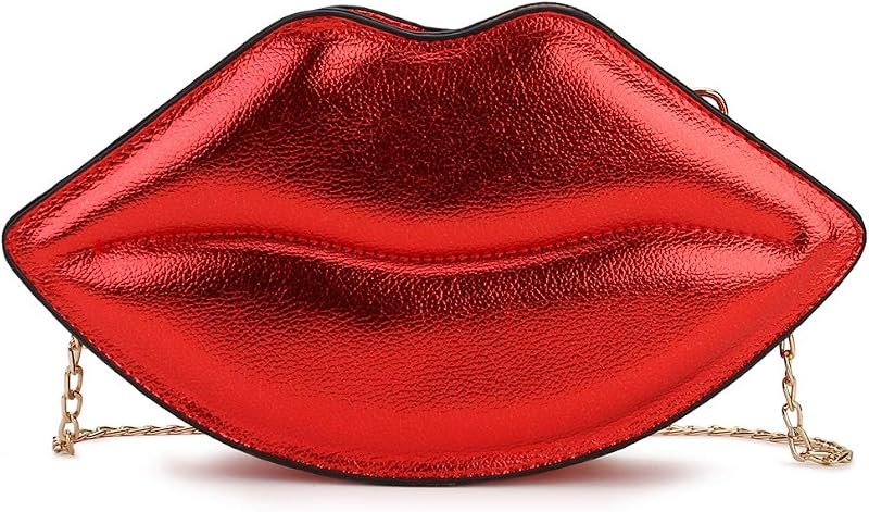 Fun Shape Purse for Women Novelty Handbags Unique Chain Crossbody Bag for Teens with Adjustable Shoulder Strap —