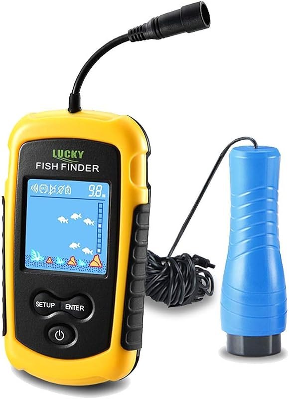 LUCKY Small Portable Fish Finder Kayak Sonar Handheld Fish Finders Ice Fishing Castable Depth Finder Boat Fisherman