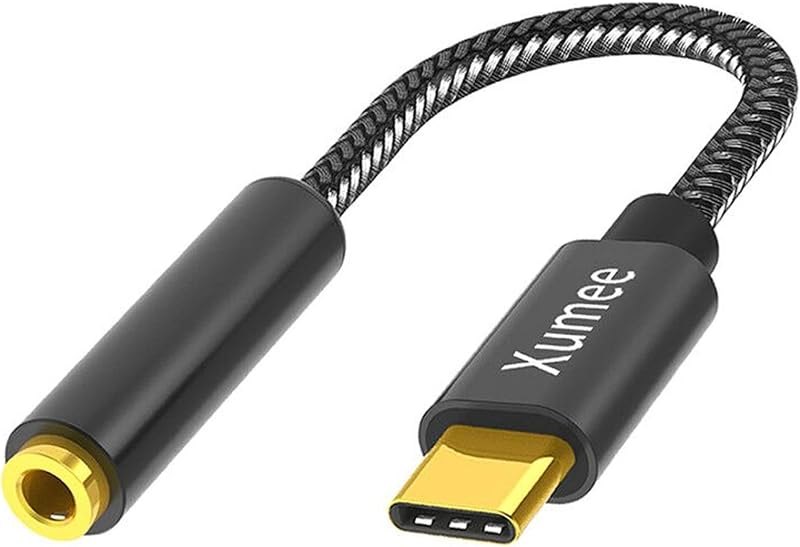 USB C to 3.5mm Headphone Adapter - USB Type C to AUX Audio Jack Hi-Res DAC Dongle Cable Cord Compatible with iPhone
