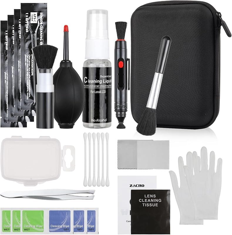 14-in-1 Camera Lens Cleaning Kit - Mirrorless & DSLR Sensor Cleaning Kit for Canon, Sony, Nikon Including Lens Blower