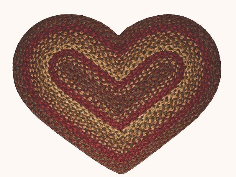 Cinnamon Braided Rug 20"x30" Accent Floor Carpet Natural Jute Material Doormat — wine floor mat for wine floor mat