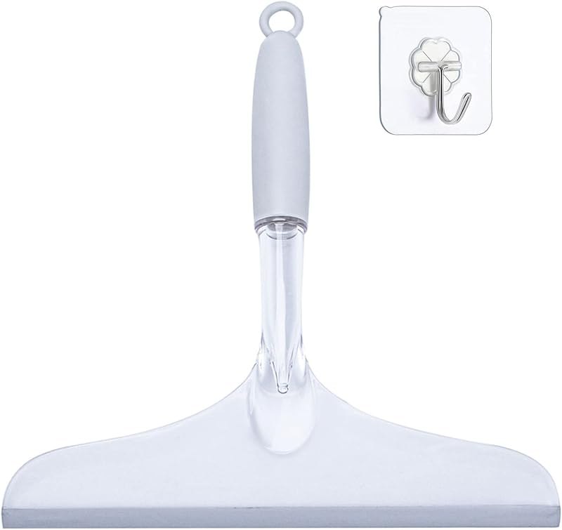 Shower Squeegee for Bathroom Glass Doors, 10'' Window Cleaner Tool — best window shower squeegee vacuum for window